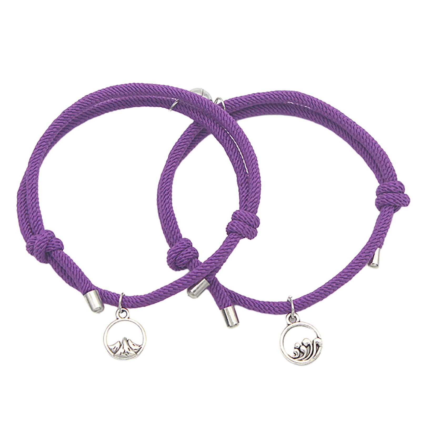 TMGONE Accessories Alloy Sun And Moon Sea Oath ShanMeng Lovers Lodestone  Customized Hand Rope(Buy 2 Get 1 Free) - Walmart.com