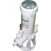Custom Molded CMP25280400000 Power Cleaner Inline Chlorinator w/ Clear Glass Lid
