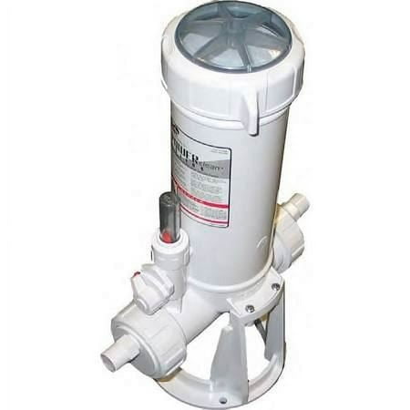 Custom Molded CMP25280400000 Power Cleaner Inline Chlorinator w/ Clear Glass Lid