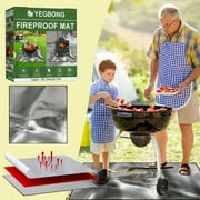 Wozhidaose Kitchen Gadgets Fireproof Mat Fire Grill Mats Protector Pad For Outdoor Wood Patio Floor Grass Desk Mat