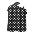 thumbnail image 5 of USSUMA T-Shirts for Women Trendy Floral Print Women's Shirts and Blouses Half Batwing Sleeve Female Tops Dressy Casual Summer One Cold Shoulder Loose Fit Halter Neck Plus Tunics Beach, 5 of 5