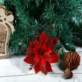 thumbnail image 4 of Christmas Front Door Wreath Hwkond Christmas Ornaments Golden Rattan Garland Decoration Flower Christmas Flower Decoration DIY Christmas Tree Supplies, 4 of 5