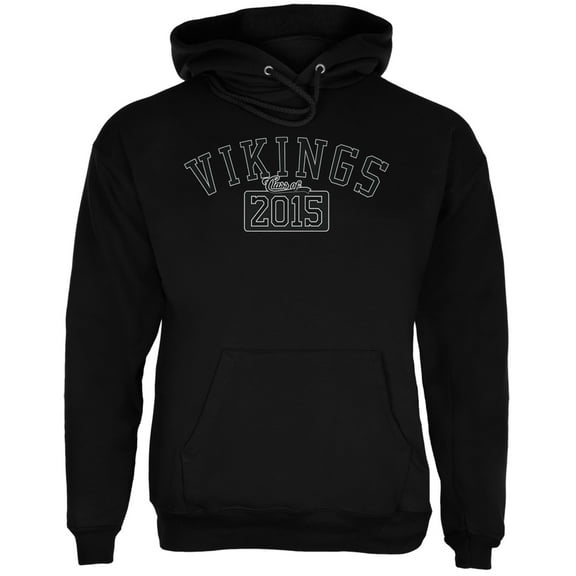 Graduation - Vikings 2015 Black Adult Hoodie - 2X-Large