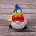 thumbnail image 7 of Garden Gnome Statue Outdoor Decor Large Flocked Resin Gnome Figurine with Solar Light Holding Lantern Welcome Sign Garden Yard Decorations Dwarf Sculpture for Outside Patio Porch Lawn Decor, 7 of 7