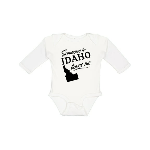 Inktastic Someone in Idaho Loves Me Boys or Girls Long Sleeve Baby Bodysuit