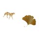 thumbnail image 5 of Figura de dorado, adorno de escritorio de resina, escultura de pared de hierro forjado, hoja de ginkgo, decoración colgante, diseño artístico, 5 of 8