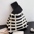 thumbnail image 4 of Bolso de punto, bolso de punto para mujer, bolso de muñeca, bolso de hombro, bolso cuadrado pequeño, bolso de mano, 4 of 6