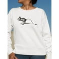 thumbnail image 2 of Egyptian Jerboa Sketch Sweatshirt Women -Image by Shutterstock, Female 4X-Large, 2 of 4