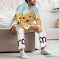 thumbnail image 7 of Fuzoiu Cute Dog In Bathtub1 Print Men's Long-Sleeved Pajama,Lounge Button Down Nightwear,Mens Notch Collar Pajama Set -XX-Large, 7 of 7