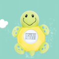 thumbnail image 4 of Termómetro de agua electrónico inteligente de dibujos animados para bebé, medidor de temperatura de baño para bebé, temporizador, termómetro de tortuga pequeña para el hogar, 4 of 5
