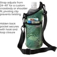thumbnail image 5 of Smooth Trip Neoprene Water Bottle Carrier Bag with Adjustable Strap and Phone Case (Fern), 5 of 6