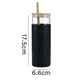 thumbnail image 2 of Funda de silicona, vaso de agua, regalo del Día de San Valentín para su botella de agua de cristal, funda protectora de silicona con pajita, funda de bambú Adepaton CPB-US-WZY106-5, 2 of 5