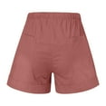 thumbnail image 5 of WAYUTE Women's Shorts High Waist Tie Waist Drawstring Shorts with Large Pockets Casual Summer Fashion Shorts, 5 of 5