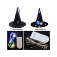thumbnail image 3 of 1pc Halloween Witch Hat Led Glowing Magic Hat For Witch Wizard Costume Party Decoration, 3 of 5