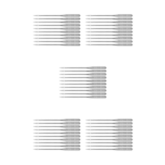 Agujas plateadas duraderas y multifuncionales Advancent para máquina de coser 19/120 (10) uds