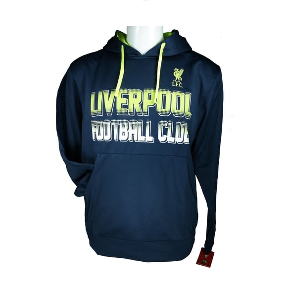 Liverpool F.C. Front Fleece Jacket Sweatshirt Official License Soccer Hoodie Large 012