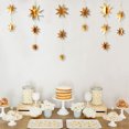 thumbnail image 3 of Matsuzay 1 Juego de decoraciones colgantes de estrellas, colgante de estrellas simples, suministros para fiestas, adornos navideños, accesorios Kits de decoración para fiestas Color champagne, 3 of 6