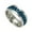 Blue, variant on Hot Sales! Rotation Chain Jewelry Titanium Steel Chain Rotation Jewelry Ring Stainless Steel Fidget Ring Anxiety Ring for Men (Size:6-11)