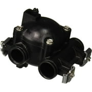 Fleck FP-60086-50 Water Paddlewheel Flow Meter Assembly Digital Softener Valves Part 60086-50, Black