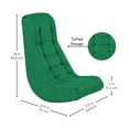 thumbnail image 2 of Softscape 10488-GN Soft Rocker Cushioned Ground Chair - Green, 2 of 7