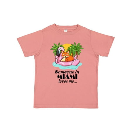 

Inktastic Someone in Miami Loves Me Gift Toddler Boy or Toddler Girl T-Shirt