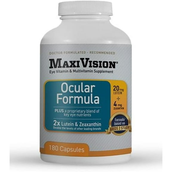 MaxiVision Ocular Formula Lutein and Zeaxanthin 180 Capsules 1 Bottle