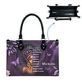 thumbnail image 4 of Personalized Leather Handbag with Zipper for African American Woman, Custom Purses Gift For Black Women, Mother's Day Gift, Church Bags for Women, Bible Bag, Purses For Moms, Personalized Bags i3zOoq, 4 of 6