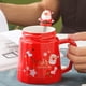 thumbnail image 5 of Advancent Taza de cerámica anticorrosión de 420ml con regalo que no se deforma para amigos, el mejor regalo, taza de tazas de Navidad Teteras rojo, 5 of 6