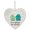 B, variant on ZLBDYG Personalizable Friendship Heart 2D Acrylic Ornament Collection - Christmas Tree Decor Souvenir for Best Friends, Engravable Keepsake for Holiday Gift Exchange