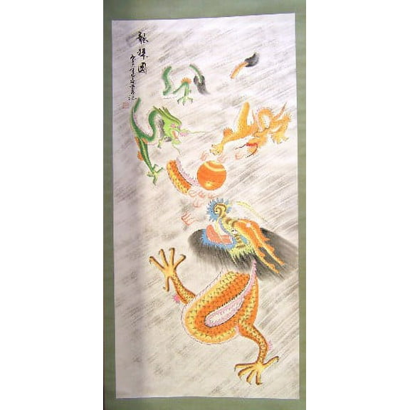 Chinese Dragon Scroll Picture