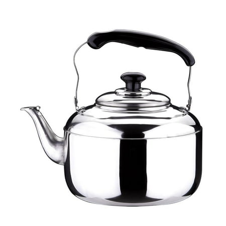 

Stainless Steel Tea Kettle with Insulated Handle Fast Boiling Teakettle tea Pot Home Kitchen Outdoor Camping Hiking Kettle - 6L