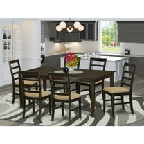 Gothic Dining Room Set - Table with Leaf & 6 Chairs - Elegant Kitchen Set