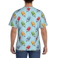 thumbnail image 3 of Bixox Men's Modern Ice Cream Printed Short Sleeve Skinny Athletic T-Shirt, 3 of 6