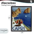 thumbnail image 4 of Stupell Industries Coastal Capri Island Cliffs Black Floating Frame Canvas Art, 17 x 21, by Lil' Rue, 4 of 8