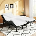 thumbnail image 3 of SHA CERLIN Basic Split King Size Ergonomic Adjustable Bed Base with Motor 1.0, Motorized Head, Foot Incline & Wireless Remote Control, Adult, 3 of 11