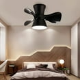 thumbnail image 2 of Black Led Ceiling Fan With Light Remote Control 3 Color Temperatures 6 Wind Levels For Bedroom Living Room 22.8X11 Inch, 2 of 9