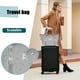 thumbnail image 5 of Bolsa de viaje grande expandible para mujer con funda para carrito y bolsillo impermeable | Bolsa de gimnasio para deportes, escuela y viajes en avión | Bolsa de lona en rosa, azul, negro, gris y, 5 of 9