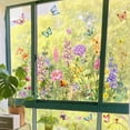 thumbnail image 2 of Wall Decorations for Living Room Colorful Flowers Electrostatic Stickers 30X60Cm, 2 of 8