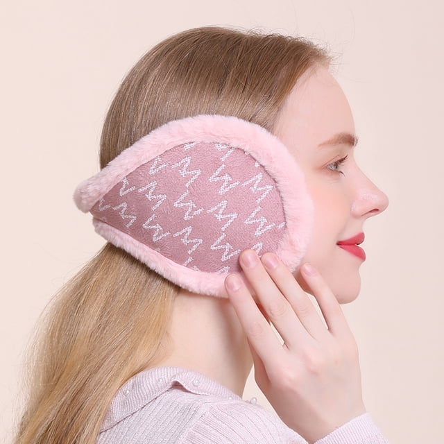 New Thickened Plush Warm Earmuffs Winter Men‘s Ear Protection Ear Warm Solid Color Student Cold-proof Rear Wear Earmuffs