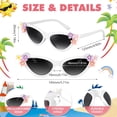 thumbnail image 7 of 3 Pack Kids Sunglasses Stylish Cute Heart Shaped Round Cat Eye Sunglasses for Toddler Girls Age 3-10 Outdoor Beach Eyewear, 7 of 7