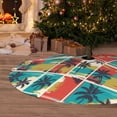 thumbnail image 6 of Yiaed Colorful Hawaii Palms Print Christmas Tree Skirt , Tree SkirtsTree Mat for Christmas Winter Holiday Indoor Decorations-36", 6 of 7
