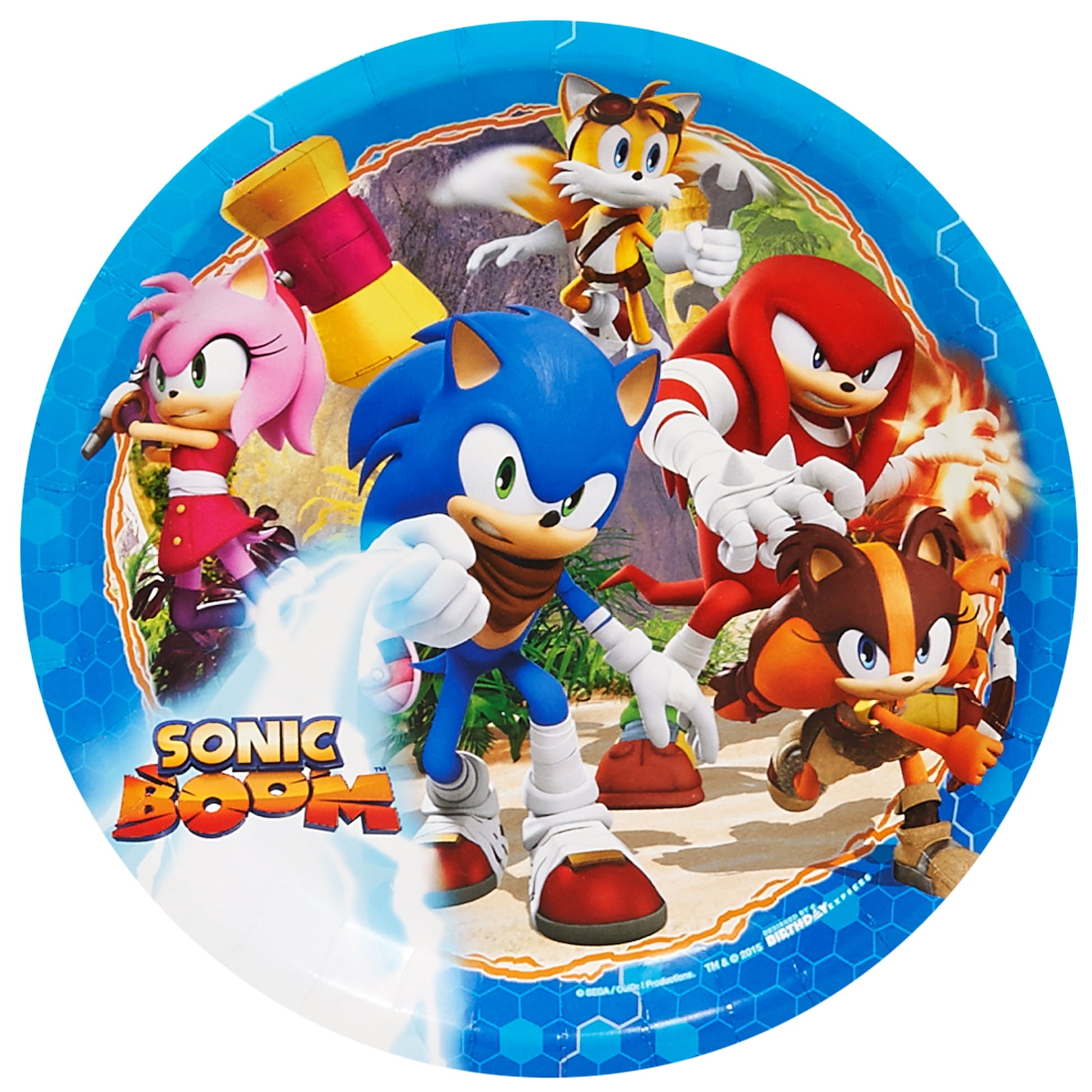 Sonic Boom Sonic The Hedgehog Party Supplies 16 Pack Lunch Plates
