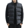 thumbnail image 5 of Frontwalk Men Sleeveless Vest Winter Warm Quilted Coats Full Zip Sleeveless Padded Jackets with Pocket for Outdoor Work Business, 5 of 8