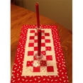 thumbnail image 1 of Vickerman QTX17614 Chemin de Table MacKenzie 14 x 90 Po - Rouge & Noir, 1 of 2