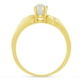 thumbnail image 5 of 10k Yellow Gold Freshwater Cultured Pearl And Diamond Ring, 5 of 6
