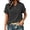 X1 Black, variant on Ticikt Relaxed Fit V-Neck Button Front Tee, Lightweight Crinkle Short Sleeve Women Blouse,Dark Blue