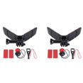 thumbnail image 1 of 2X Kit de Soporte de Montaje de Barbilla de Casco de Motocicleta para Hero 9 8 7 6 Accesorios de Cámara de Acción, 1 of 5