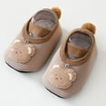 thumbnail image 2 of Dakaela Infant Baby Boys Girls Slippers Cozy Toddler Slip on Walking Sneakers Indoor Newborn Casual Barefoot Crib Socks Shoes Brown 3, 2 of 5