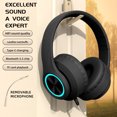 thumbnail image 4 of Wireless on-Ear Kids Headphones Safe Sound (<85dB), Fit for Kids, Parental Control with Customizable Volume &amp; Playtime and 50Hr Battery Life, 4 of 6