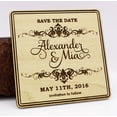 thumbnail image 1 of 20 Rustic Wedding Save The Date Cards Favors With Envelopes Personalized Wedding Magnets Wood, 1 of 2